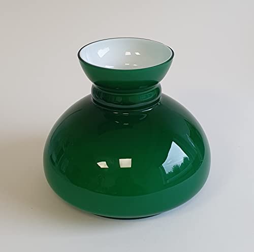 Ersatzglas Petroleumglas Petroleumlampen-Glas Vesta Schirm und Rochester Ersatzglas traditionel klassisch Petroglas Glasschirm für Petroleumleuchten Windlicht (mittel, grün) von Lichthandel Hoch