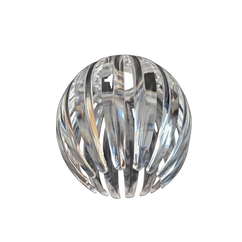 Kunststoff Lampenschirm bunt Ersatz für Wandlampe Tischlampe Pendelleuchte Abdeckung Lichtschirm Lampenschirmabdeckung rund Lochdurchmesser 3,2 cm für Deckenlampe oder Tischleuchte (1x Transparent) von Lichthandel Hoch