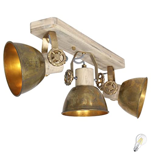 LED Vintage Lampe Retro Deckenlampe Vintage Industrie Lampen Vintage Wandleuchte Retro 7W LED schwenkbar austauschbar Living Room Light Strahler Vintage Decke von Lichthandel Hoch