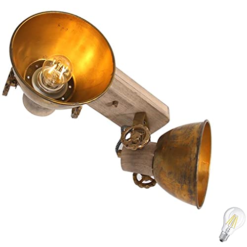 LED Vintage Deckenspot modern Deckenlampe Retro Industrie Studio Metall Lampe Wandleuchte Retro 7W LED schwenkbar austauschbar von Lichthandel Hoch