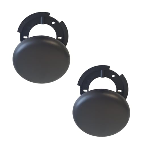 Lichthandel Hoch Lampen Abzweigdosen, Abdeckdose, Verteilerdose, Baldachin Schwarz, Superflach, Ø 100mm / 130mm, Höhe 1,5 cm (2x 130mm) von Lichthandel Hoch