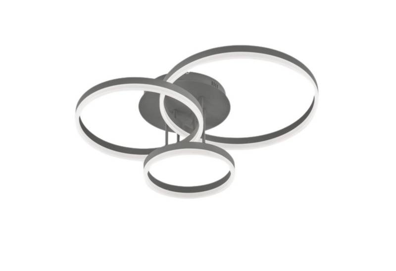 Lichthandel Hoch LED Deckenleuchte modern Anthrazit – 3 Ringe, dimmbar in 3 Stufen, 3-Ring Design, LED fest integriert, 3000K, Material: Metall & Acryl, Design: 3 überlappende LED-Leuchtringe Lichthandel Hoch LED Deckenleuchte modern Anthrazit – 3 Ringe, dimmbar in 3 Stufen, 3-Ring Design, LED fest integriert, 3000K, Material: Metall & Acryl, Design: 3 überlappende LED-Leuchtringe von Lichthandel Hoch