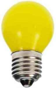 5 x LED Tropfen/Kugel E27 1W gelb Deko Lampe Birne farbig für Deko Lichterketten von Lichtidee