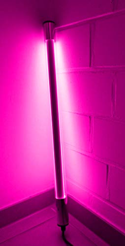 Led Leuchtstab IP44 KS mit Blendschutz 60cm pink für Außen, Gartenbeluchtung mit Led 3m Anschlußkabel 230 Volt von Lichtidee