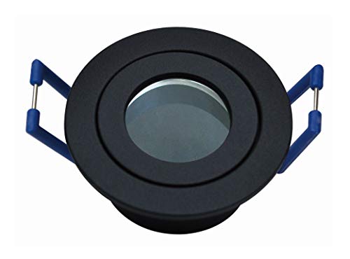 Lichtidee Kleiner Feuchtraum Einbaustrahler schwarz 35mm rund für Led oder Halogen MR11 12 Volt G4 Lichtidee Kleiner Feuchtraum Einbaustrahler schwarz 35mm rund für Led oder Halogen MR11 12 Volt G4 von Lichtidee