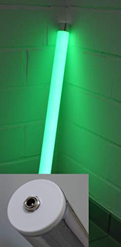 Lichtidee Led Leuchtstab matt softton grün 60cm 12Volt mit Steckertrafo Anschluß an Steckdose Dekostab Stablampe von Lichtidee