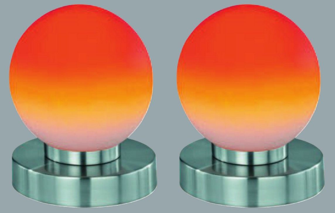 Lichtideen LED Dekolicht 6283 Touch Me Tischleuchte PRINZ bunt 2-er Pack als Nachtischlampe, Xenon / Mehrfarbig von Lichtideen
