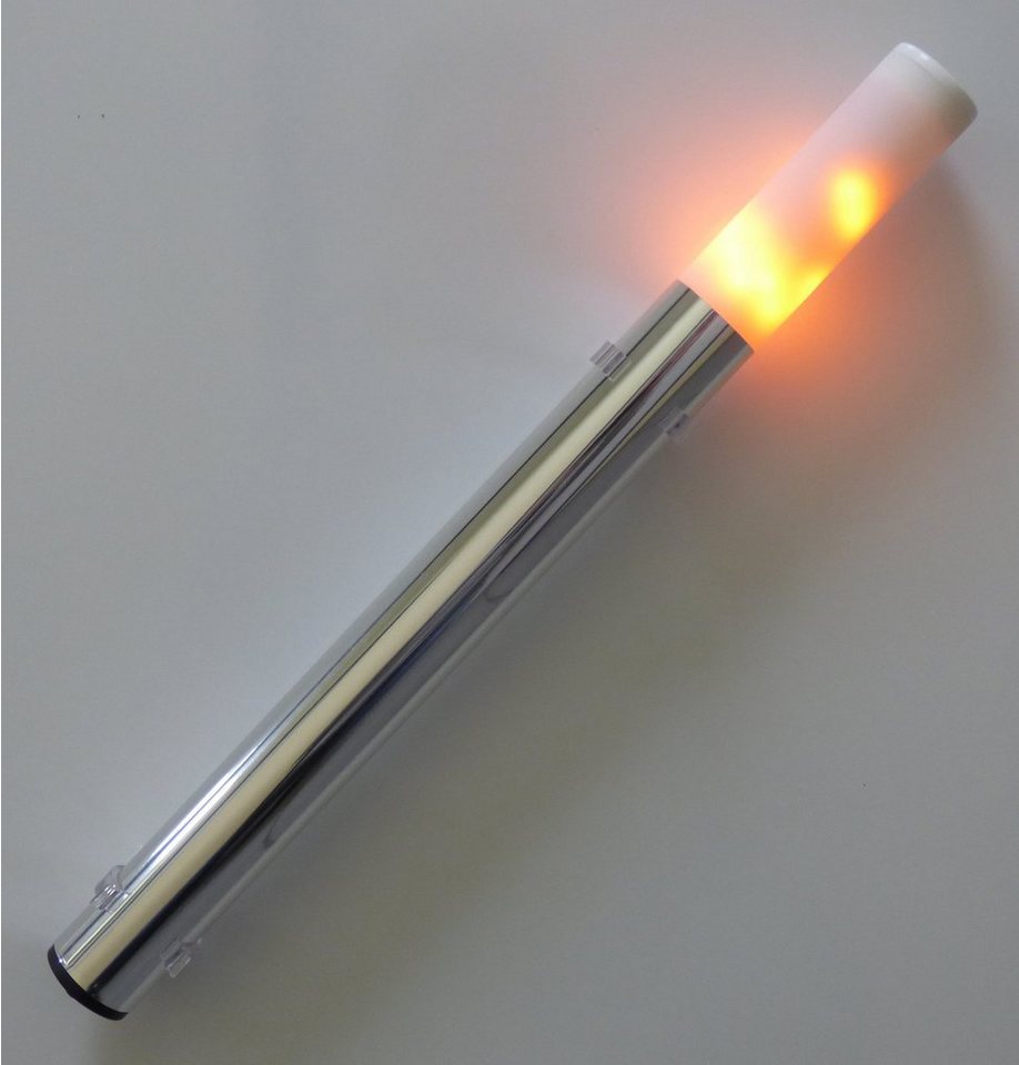 Lichtideen LED Dekolicht 9436 LED Fackel Version 3.0 Amber 450 mm Spiegelfolie, Kunststoff / PC, Xenon, Umweltfreundlich kein Verbrennen mehr möglich von Lichtideen
