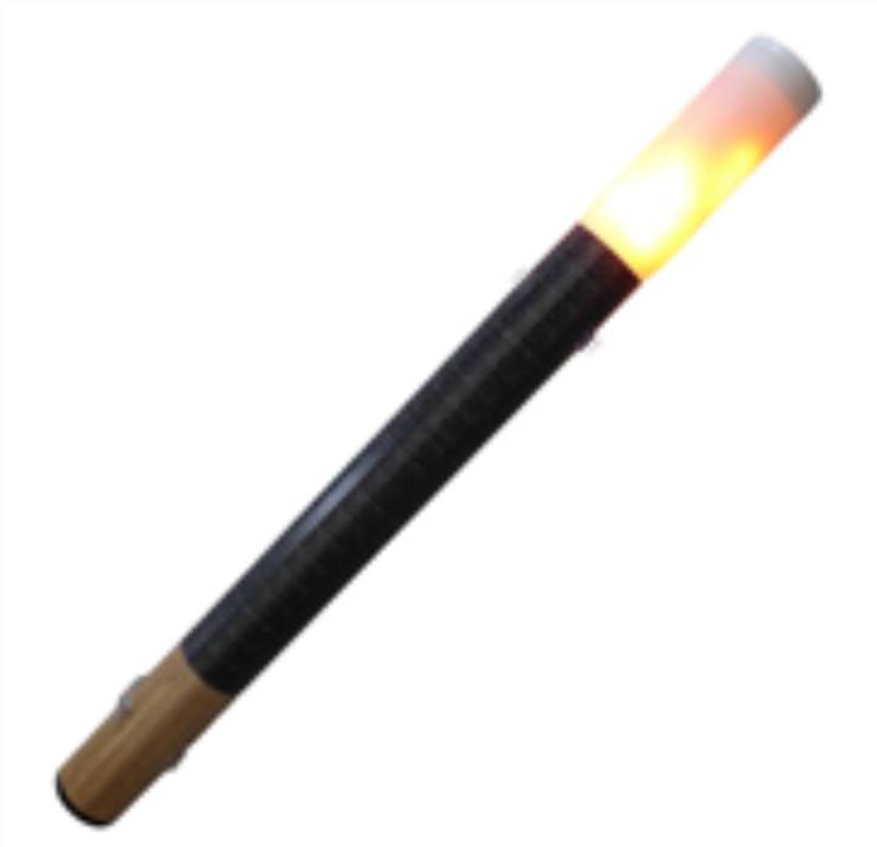 Lichtideen LED Dekolicht 9438 LED Fackel Version 3,0 Amber 450 mm Holzdekor, LED Pad, Xenon Amberfarbene LEDs von Lichtideen