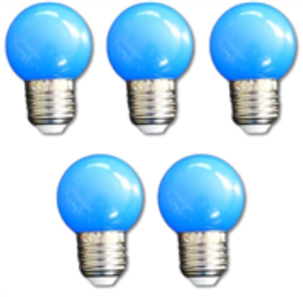 Lichtideen LED-Leuchtmittel 7360 LED Tropfen Lampe 1 Watt blau Sockel E-27 5-er SET, E27, Xenon / Blau Lichtideen LED-Leuchtmittel 7360 LED Tropfen Lampe 1 Watt blau Sockel E-27 5-er SET, E27, Xenon / Blau von Lichtideen