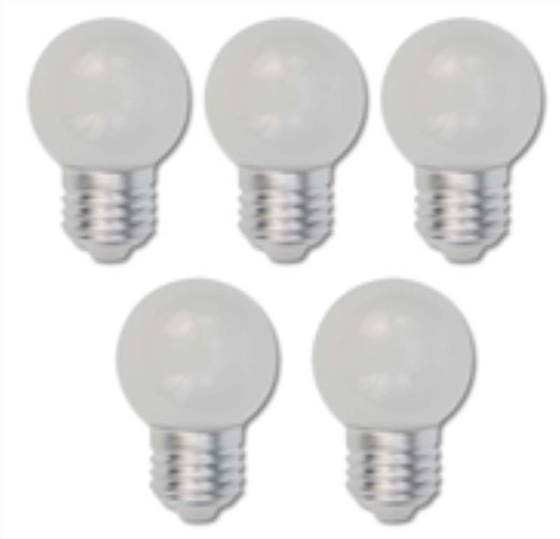 Lichtideen LED-Leuchtmittel 7364 LED Tropfen Lampe 1 Watt kaltweiß Sockel E-27 matt 5-er SET, E27, Lichtideen / Kalt Weiß von Lichtideen