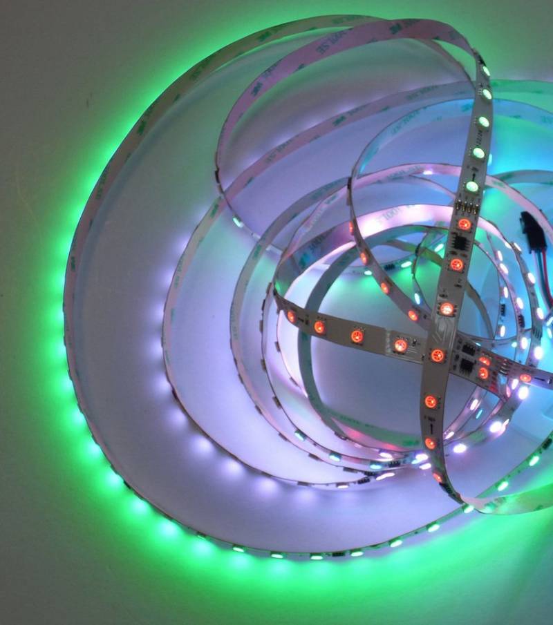 Lichtideen LED Stripe 4102 LED SET RGB Digital IC + Fernb. + Netzteil 24 Volt von Lichtideen