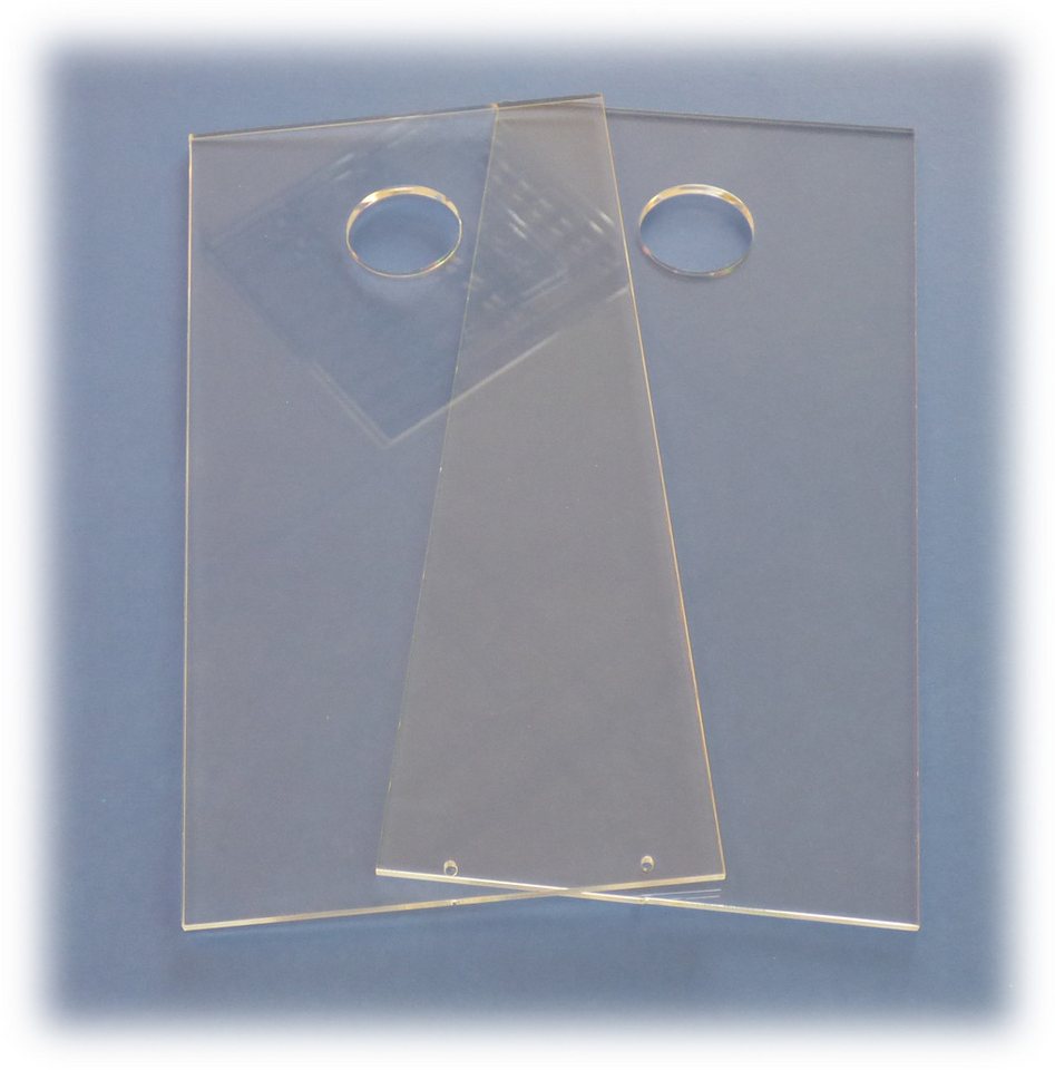 Lichtideen LED Wandleuchte 275 Acryl Halter Platte 2x150x300x4mm Bohrung Ø39+4mm Lichtideen LED Wandleuchte 275 Acryl Halter Platte 2x150x300x4mm Bohrung Ø39+4mm von Lichtideen