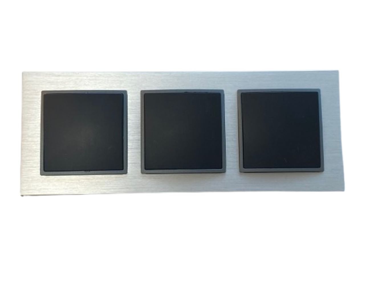 Lichtideen Schalter 2593 ABELKA ALU si/sw 3x Wechselschalter 1er 230 Volt 10 Ampere (Taster, Schalter, Anennendose, Steckdose mit USB lieferbar) von Lichtideen