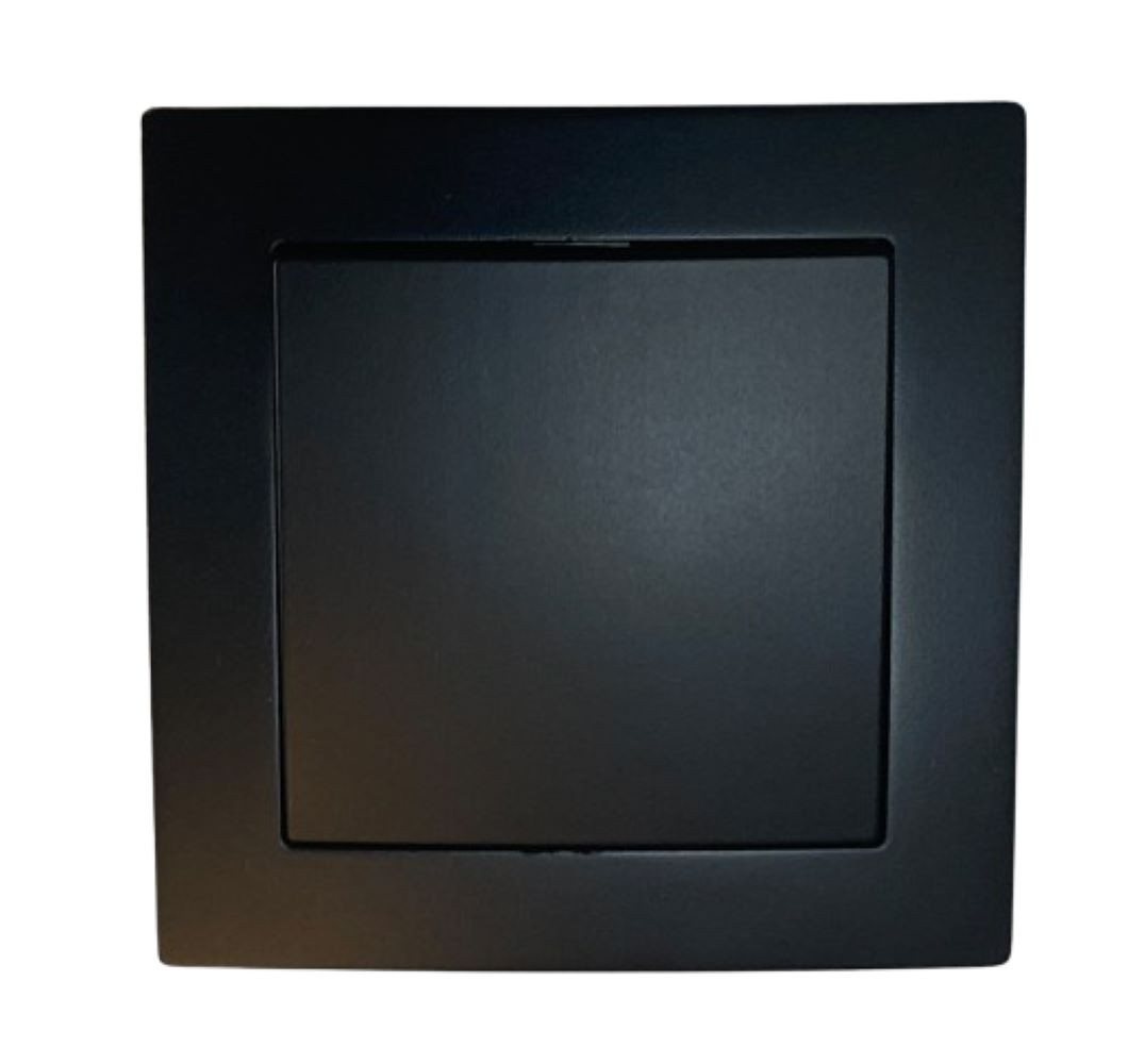 Lichtideen Schalter 2633 Levina sw/sw Wechselschalter 230 Volt 10 Ampere schwarz (Taster, Schalter, Antennendose, Steckdose mit USB lieferbar) von Lichtideen