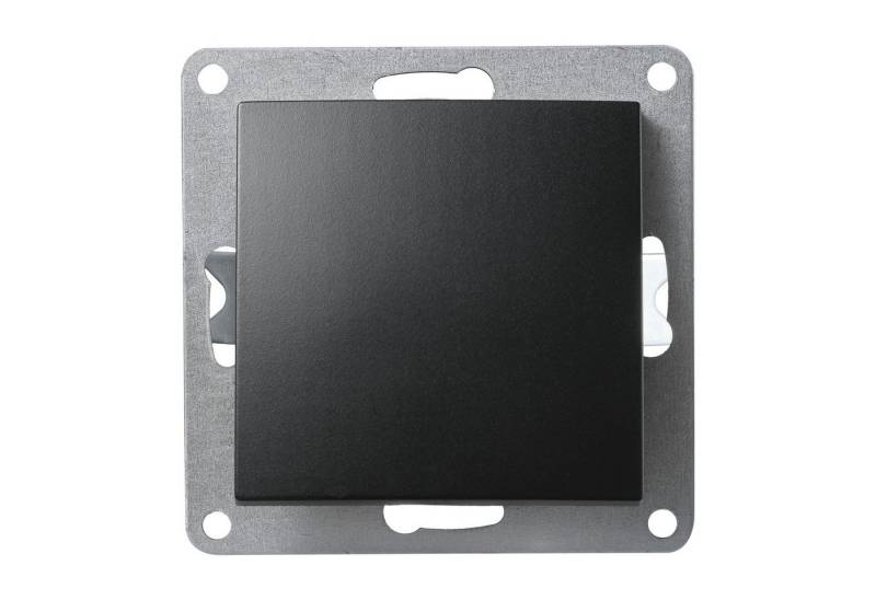 Lichtideen Schalter 2784 Einsatz schwarz Wechselschalter 230 Volt 10 Ampere (Taster, Schalter, Anennendose, Steckdose mit USB lieferbar) von Lichtideen