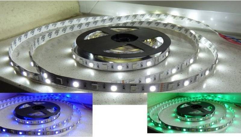 Lichtideen Schalter 7188 LED Band RGB + Warm Weiß - LEDs 5050 IP20 (Einfarbig, Mehrfarbig, LED Band/Stripe in vielen AUsführungen lieferbar), Selbstklebend von Lichtideen