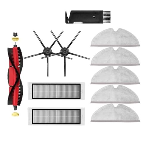 HEPA-Filter Hauptbürste Mopp Tuch Seitenbürste Wassertank Staubbox Kompatibel mit XiaoMi Roborock S5 Max S6 MaxV S6 Pure Staubsauger Ersatzteile(MULTI) von Licipe