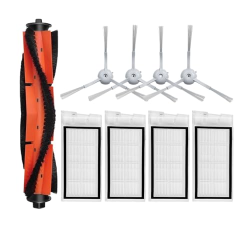 Kompatibel mit (Roidmi Eve Plus / SDJ01RM / XCLEA H30 Plus / H40 Plus) Rollen-Seitenbürstenfilter Mopp-Staubbeutel-Zubehörteil(Set I) von Licipe