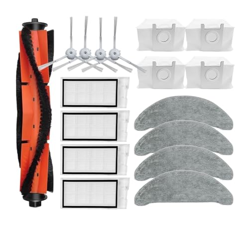 Kompatibel mit (Roidmi Eve Plus / SDJ01RM / XCLEA H30 Plus / H40 Plus) Rollen-Seitenbürstenfilter Mopp-Staubbeutel-Zubehörteil(Set L) von Licipe