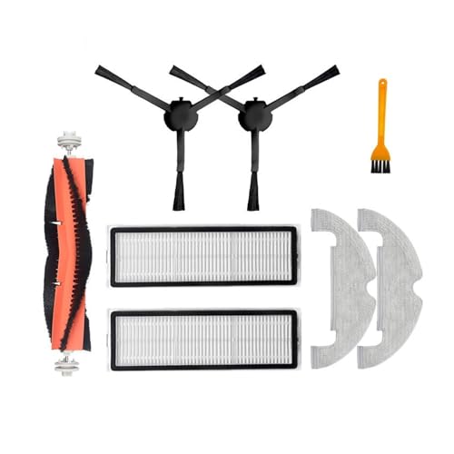 Kompatibel mit Dreame Bot Z10 Pro / L10 PLUS XiaoMi Mijia STYTJ05ZHM Auto-Empty-Roboter, Haupt-/Seitenbürstenfilter, Staubsaugerzubehör(Set 10) von Licipe