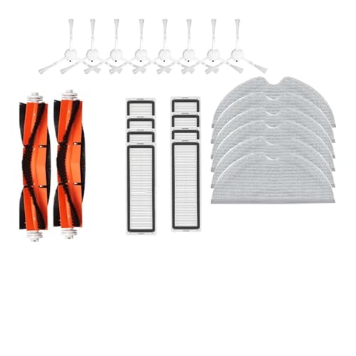 Kompatibel mit Dreame F9, Xiaomi Mijia 1C 2C 1T STYTJ01ZHM Ersatzzubehör Hauptseitenbürste Hepa-Filter Mopptuchteile(Set3) von Licipe