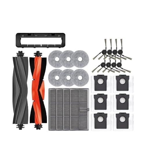 Kompatibel mit Dreame X40 Ultra X40 Pro S30 Pro Ultra Roboterstaubsauger Ersatzteile Hauptseitenbürsten Wischtücher HEPA-Filter Staubbeutel Zubehör(27pcs) von Licipe