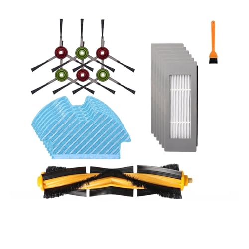 Kompatibel mit Ecovacs Debot OZMO 900 905 DN55 Roboterstaubsauger Ersatzteile Hauptseitenbürste HEPA-Filter Wischtücher Zubehör(SET 7) von Licipe