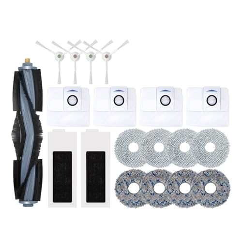 Kompatibel mit Ecovacs Deebot T20 OMNI/T20/T20e/T20 Pro Zubehör Hauptseitenbürste Mopptuch HEPA-Filter Staubbeutel Ersatz Ersatzteile(Army green) von Licipe