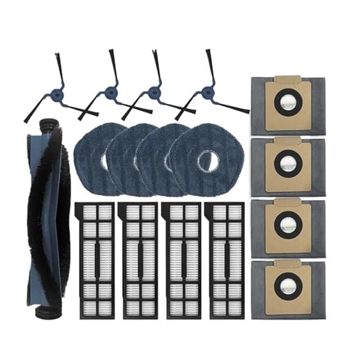 Kompatibel mit Eufy X10 Pro Omni Ersatzteile Zubehör Roller Seitenbürste Filter Wischtuch Lappen Pads Staubbeutel Staubsaugerteil(17CS) von Licipe