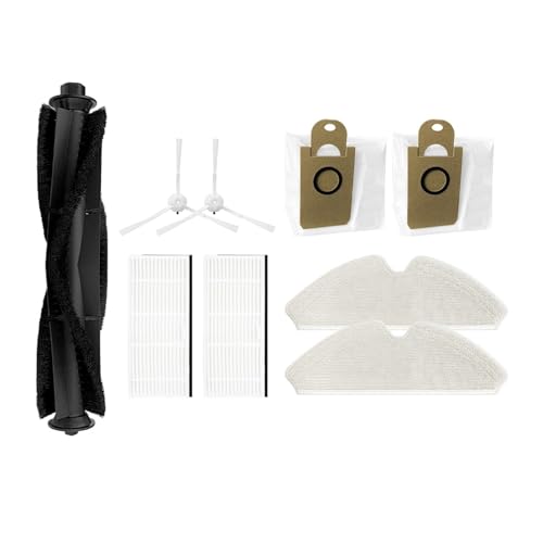 Kompatibel mit Kompatibel mit Lenovo T1 Pro / T1s Pro/Cleaner T1 Ersatzteilzubehör Roboter-Staubsauger-Rollenbürste Hepa-Filter Wischtuch Lappen Staubbeutel(Set J) von Licipe