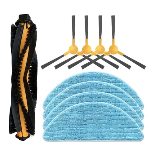 Kompatibel mit Trifo Ironpie M6+ Roboterstaubsauger, Rollen, Haupt- und Seitenbürste, Wischtücher, Lappen, Ersatzteil, Ersatzzubehör(Set H) von Licipe