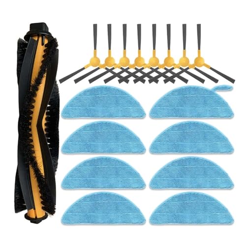 Kompatibel mit Trifo Ironpie M6+ Roboterstaubsauger, Rollen, Haupt- und Seitenbürste, Wischtücher, Lappen, Ersatzteil, Ersatzzubehör(Set I) von Licipe