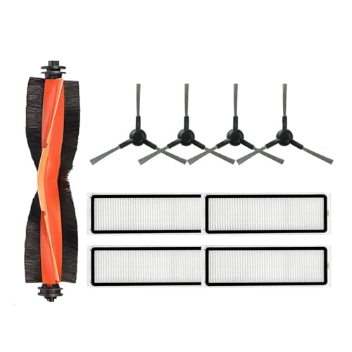 Kompatibel mit Xiaomi Robot Vacuum S20+ Plus B108GL/ S10+ Plus B105 Teile Hauptwalze Seitenbürste Hepa-Filter Mopptuch Zubehör(Dark Khaki) von Licipe