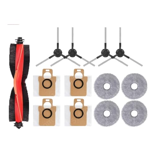 Kompatibel mit Xiaomi Roboterstaubsauger D109GL / X20 Max Teile Zubehör Wischtuch Staubbeutel Hauptbürste Seitenbürste Hepa-Filter Ersatz(Set-13PCS) von Licipe