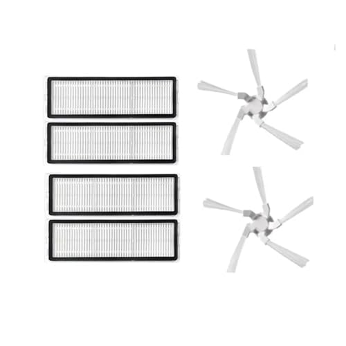 Neue abnehmbare Hauptbürste Hepa-Filter Seitenbürste Mopptuch kompatibel mit Dreame Bot W10 W10 Pro Staubsaugerteilen(Orange) von Licipe