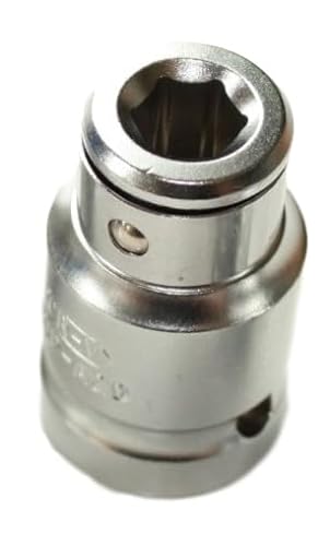 Bit-Adapter Bit-Halter 1/2" -> Hex 10,0mm Steck-Bit mit Haltekugel Nuss Knarre Ratsche Cr-V von Licota