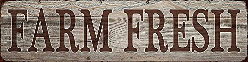Blechschild mit Aufschrift "Farm Fresh", Retro, Vintage, Landhausdekoration, Metallschild, 40,6 x 10,2 cm Blechschild mit Aufschrift "Farm Fresh", Retro, Vintage, Landhausdekoration, Metallschild, 40,6 x 10,2 cm von Licpact
