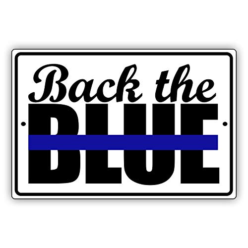 Licpact Back The Blue Police Support Law Enforcement Blechschild, 30,5 x 20,3 cm Licpact Back The Blue Police Support Law Enforcement Blechschild, 30,5 x 20,3 cm von Licpact