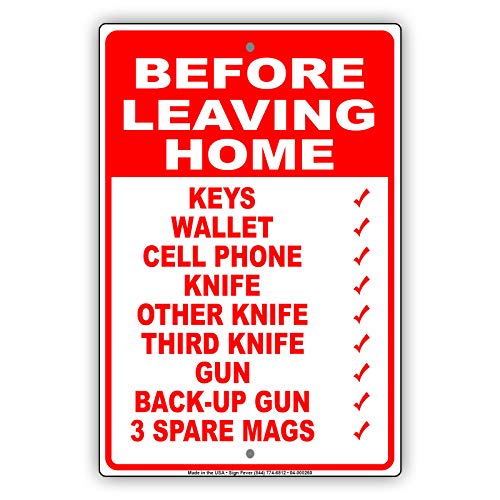 Licpact Blechschild "Before Leaving Home Consider Important Checks for Safety", 30,5 x 20,3 cm Licpact Blechschild "Before Leaving Home Consider Important Checks for Safety", 30,5 x 20,3 cm von Licpact