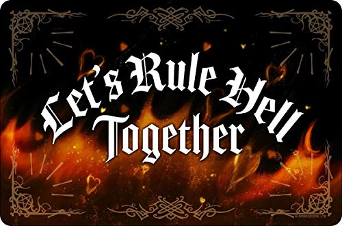 Licpact Blechschild Let's Rule Hell Together Greet Metallschild Wanddekoration 30,5 x 20,3 cm Licpact Blechschild Let's Rule Hell Together Greet Metallschild Wanddekoration 30,5 x 20,3 cm von Licpact