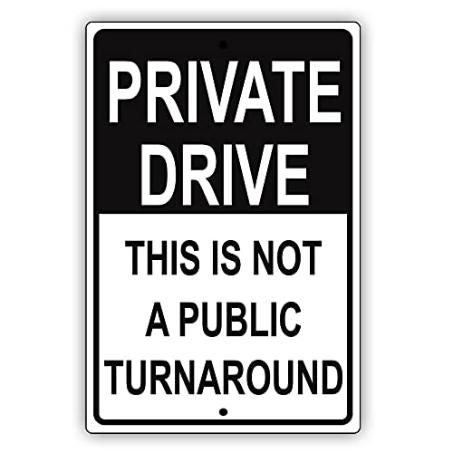 Licpact Blechschild "Private Drive This is Not A Public Turnaround Notice", 30,5 x 20,3 cm Licpact Blechschild "Private Drive This is Not A Public Turnaround Notice", 30,5 x 20,3 cm von Licpact