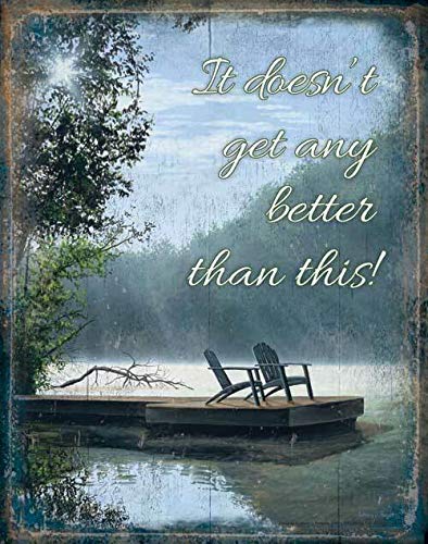 Licpact Blechschild mit Aufschrift "It Doesn't Get Better", Wanddekoration, 30,5 x 20,3 cm von Licpact