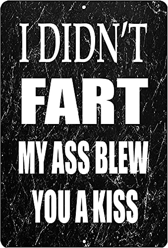 Licpact I Didnt Fart My Ass Blew You A Kiss Lustiges sarkastisches Metall-Blechschild Rogue River Taktische Wanddekoration Männerhöhle Bar Wanddekoration 150 mm x 200 mm Licpact I Didnt Fart My Ass Blew You A Kiss Lustiges sarkastisches Metall-Blechschild Rogue River Taktische Wanddekoration Männerhöhle Bar Wanddekoration 150 mm x 200 mm von Licpact