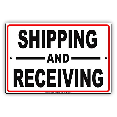 Licpact Metallschild mit englischer Aufschrift "Shipping and Receiving Loading Dock Forklift Novelty", 30,5 x 20,3 cm von Licpact