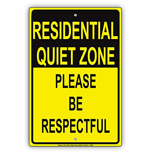 Licpact Residential Quiet Zone Please Be Respectful Courtesy Notice Blechschild, 30,5 x 20,3 cm Licpact Residential Quiet Zone Please Be Respectful Courtesy Notice Blechschild, 30,5 x 20,3 cm von Licpact