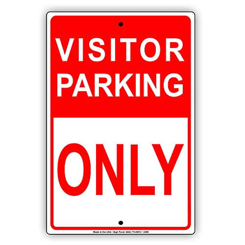 Licpact Visitor Parking Only Spaces Spots Business Property Blechschild, 30,5 x 20,3 cm von Licpact