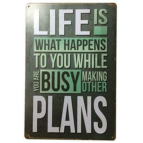 Metallschild Blechschild Life Make Plans for Cafe Bar Pub Store Restaraunt Kitchen Wall Gate Sign 30,5 x 20,3 cm Metallschild Blechschild Life Make Plans for Cafe Bar Pub Store Restaraunt Kitchen Wall Gate Sign 30,5 x 20,3 cm von Licpact