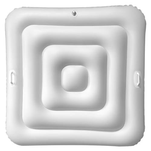 Aufblasbare Whirlpool-Abdeckung, PVC Quadrat-Spa-Abdeckung mit Griff und Schnellventil, blattbestehender regenfester isolierter Schutz/55 Zoll von Licsaliwe