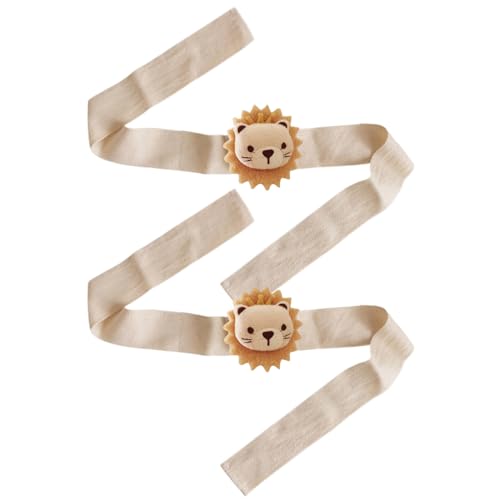 Bärenvorhangbindungsrücken, 2pcs niedliche Tierhalter für Vorhänge, Moskitonetz, Kindergartendekor/ 31.5 (b) von Licsaliwe